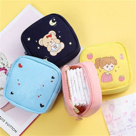 Organizer Tampon Storage Bag Sanitary Pad Pouch Makeup Bag Napkin Towel