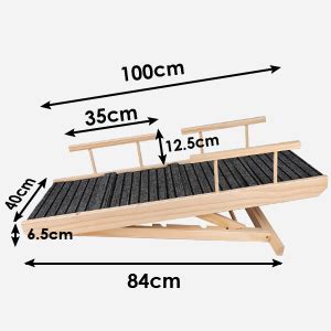 Zvonema Hunderampe Hundetreppe Aus Holz Einstellbar Cm