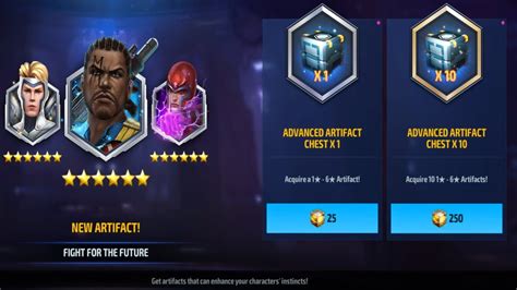 Opening Artifact Chest Using Celestial Essence Marvel Future Fight Youtube