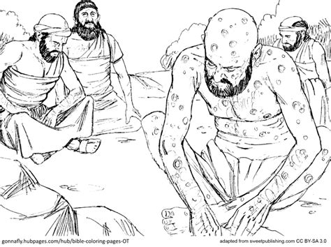 Job Coloring Pages Bible