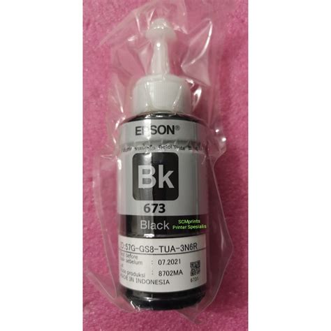 Jual Tinta Epson 673 T673 Original Epson L800 L805 L1800 Black Magenta