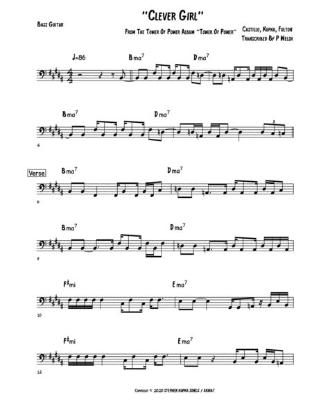 Gonna Miss You Arr Accubass Sheet Music Tower Of Power Bass