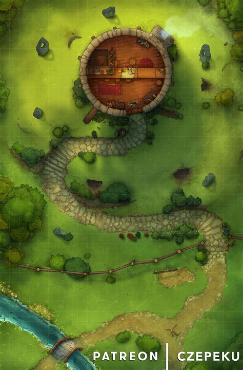 [25x38] Gnomish Pawn Shop Badger Hill [battlemap] Fantasymaps