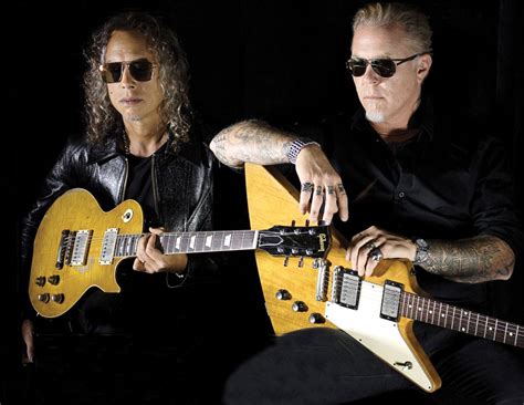 Kirk Hammett With Greeny And James Hetfield With His 1958 Gibson