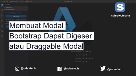 Membuat Modal Bootstrap Dapat Digeser Atau Draggable Modal Sahretech