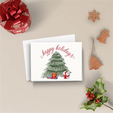 Christmas Tree Holiday Card - Amour Daydream Studio