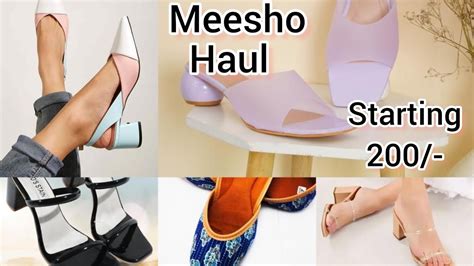 Meesho Footwear Haul Starting From 200 Rs Meesho Footwear Heels