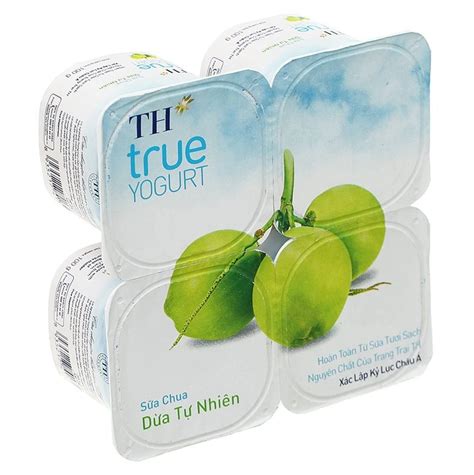 Thùng 48 hộp sữa chua ăn dừa tự nhiên TH True Yogurt 100g