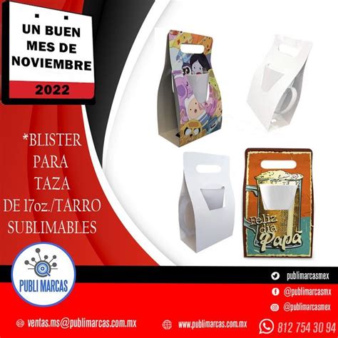 Blister Paqra Taza De Oz Tarro Sublimable Tazas Tarro Camisetas