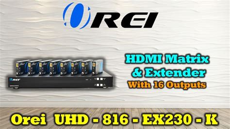 4K 8x8 HDMI Matrix Distirbution Extender Over LAN YouTube