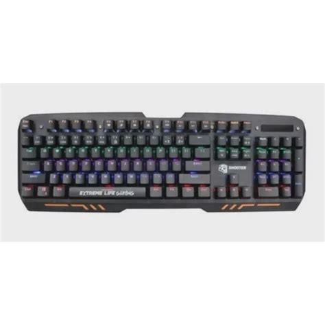 Teclado Gamer Mec Nico Teclas Led Iluminado Mechanical Shooter Tgms