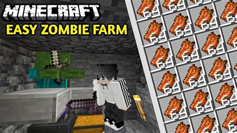 MINECRAFT EASIEST ZOMBIE MOB SPAWNER XP FARM TUTORIAL 1 19 YouTube