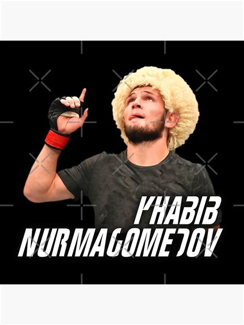 Lámina metálica Khabib Nurmagomedov The Eagle Fan ART Artista