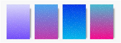 Christmas background set gradietn style with snow 30818007 Vector Art ...