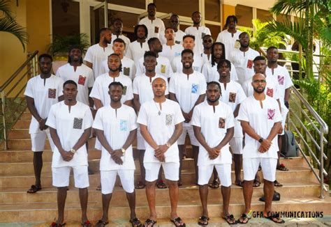 2023 AFCON: Black Stars depart for Ivory Coast in a stylish kaftan ...