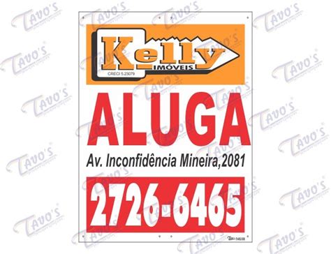 Placa Imobiliária 60 x 80 cm Madeira Personalizada Aluga se ou Vende