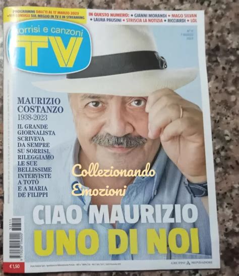 TV SORRISI E CANZONI N 11 2023 Maurizio Costanzo Gianni Morandi Silvan