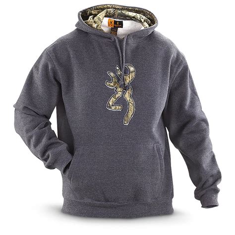 Browning Men's Camo Buckmark Hoodie - 593785, Sweatshirts & Hoodies at ...