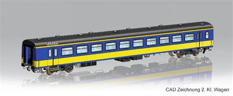 Piko Pk97633 Expert Ns Icr 2nd Class Coach Iv Rainbow Railways