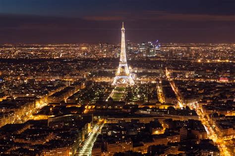 Skyline of Paris at night – Stock Editorial Photo © bukki88 #73913451