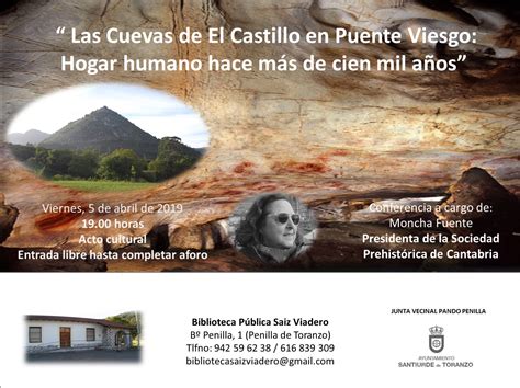 Próxima charla Las Cuevas de El Castillo en Puente Viesgo Hogar