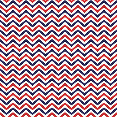 American National Colors Red White Blue Zigzag Seamless Pattern Mixed