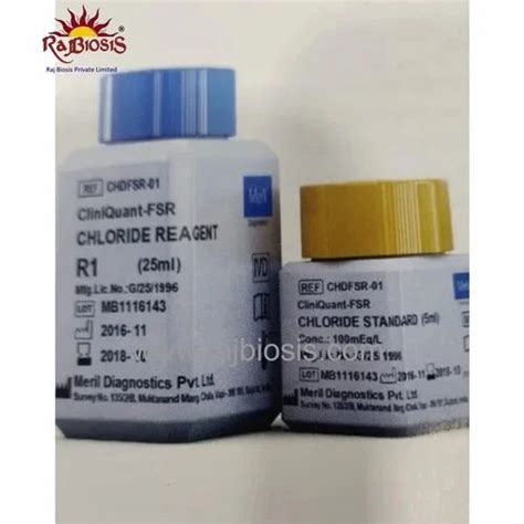 Meril Chloride Biochemistry Reagents 2 X 25ML For Clinical Model Name