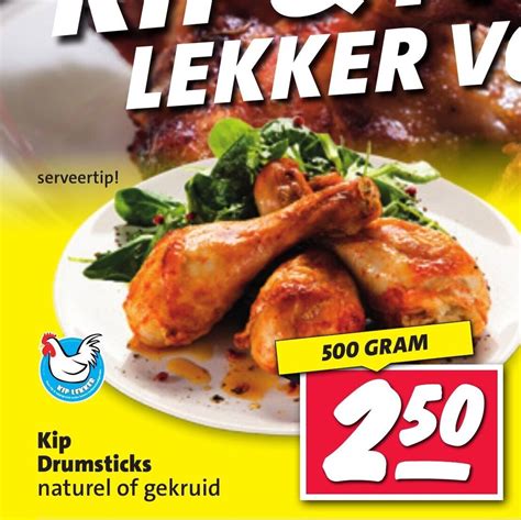 Kip Drumsticks Naturel Of Gekruid 500g Aanbieding Bij Nettorama