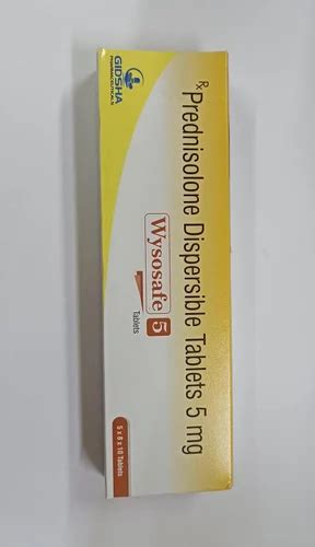 Wysosafe 5 Prednisolone Dispersible Tablets 5 Mg At Rs 1200 Box