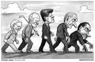 JFK Before and After Political Cartoon - The Presidency of Jfk