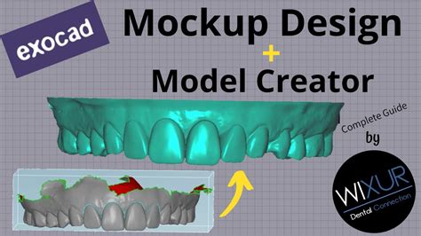 How To Design Mockup In Exocad And Make A 3D Printer Model YouTube