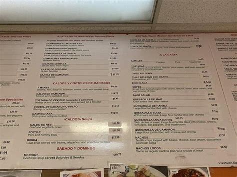 Menu At Taco Loco Restaurant Ukiah 187 S Orchard Ave