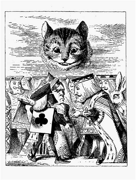 Cheshire Cat Alice In Wonderland John Tenniel Hd Png Download Kindpng