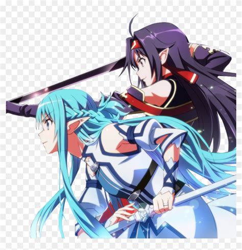 Asuna And Yuuki - Sword Art Online Yuuki And Asuna Png, Transparent Png ...