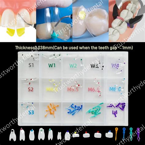 Dental Transparent Matrix Clear Bt Closure Matrices Diastema Wedges