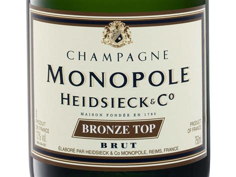 Heidsieck Co Monopole Bronze Top Brut Champagner