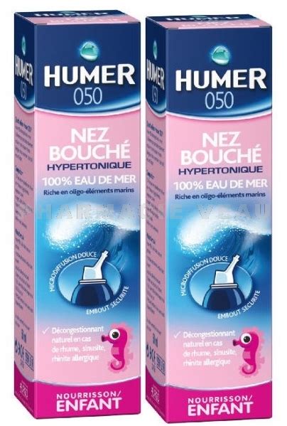 HUMER Hypertonique Nourrissons Enfants 50 Ml LOT2 PharmacieVeau Fr