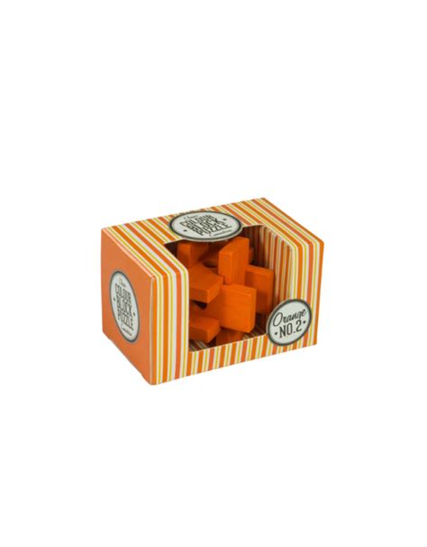 Professor Puzzle - Wood Colour Block Puzzles - Orange No. 2 ...