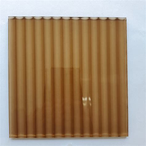 Mm Bronze Moru Reeded Cathedral Fluted Textured Patterned Glass