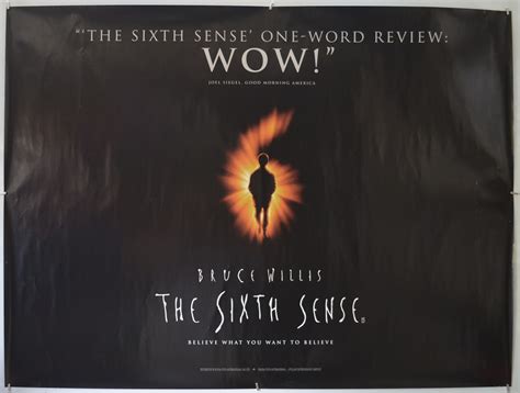 Sixth Sense The Teaser Advance Version Original Movie Poster