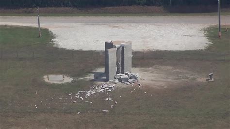 Mysterious Georgia Guidestones monument damaged by pre-dawn explosion
