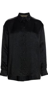 Enza Costa Luxe Long Sleeve Button Front Shirt