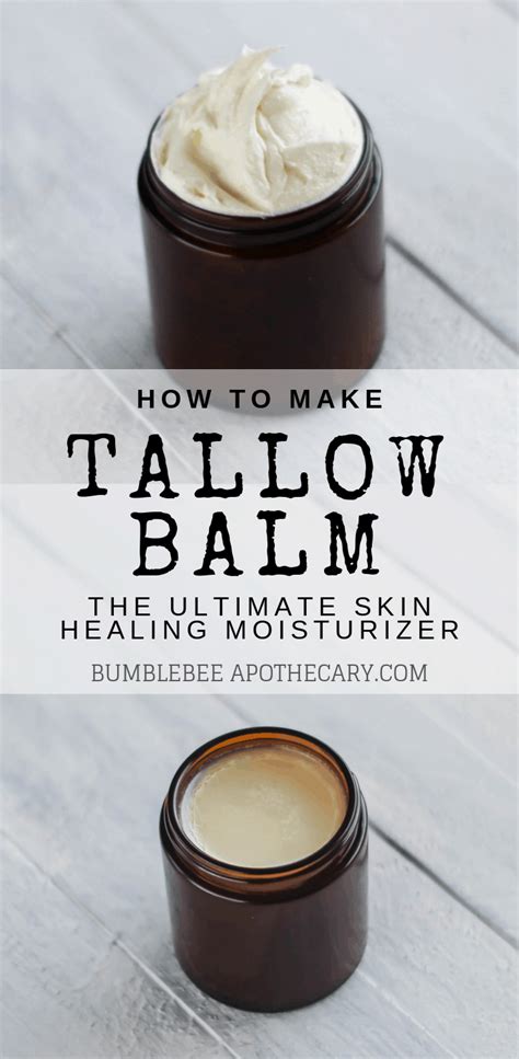 How To Make Tallow Balm Bumblebee Apothecary