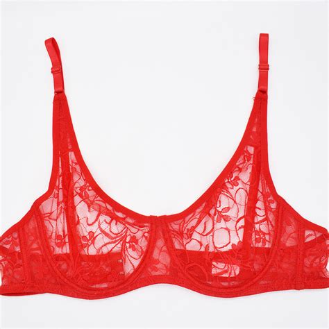 Women Brassiere Transgender Sexy Lingerie Skintight Lace Bralette Bras
