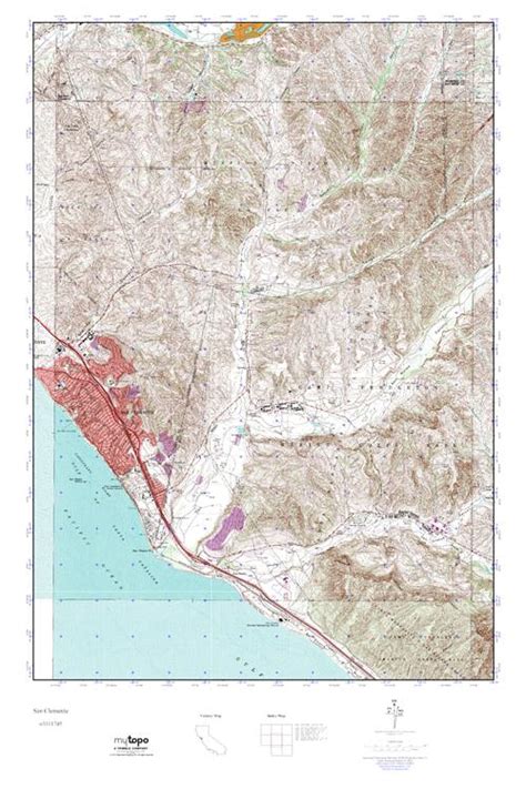 Mytopo San Clemente California Usgs Quad Topo Map