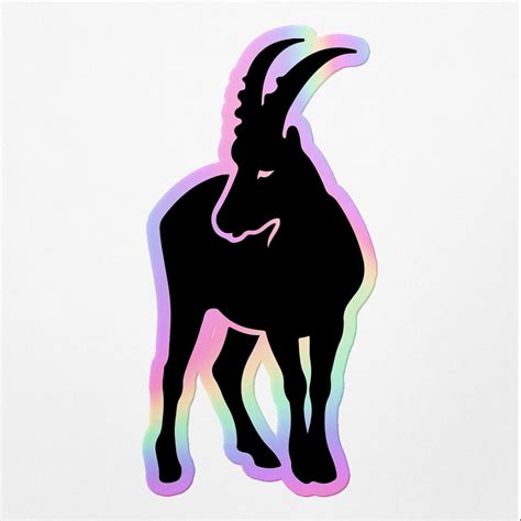 Vinyl Stickers Decals Of Capricorn Ibex Apply On Any Smooth Surfaces