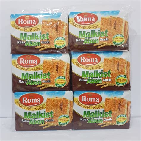 Jual Roma Malkist Abon Gurih 135gr Isi 6 Bungkus Snack Camilan Biscuit