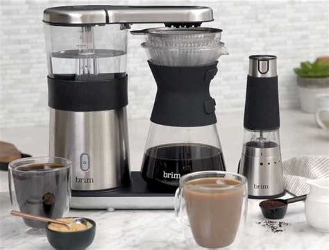 Brim Cup Electric Pour Over Coffee Maker Stainless Steel Coffee