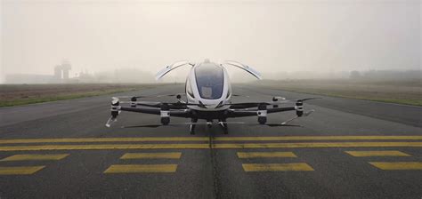 Chinese Made EHang EH216 Autonomous Air Taxi Completes Flight