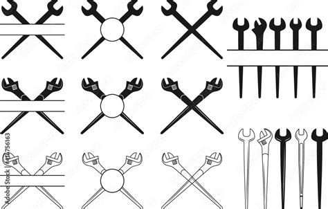 Spud Wrench SVG Spud Wrench Silhouette Tools Svg Ironworker SVG